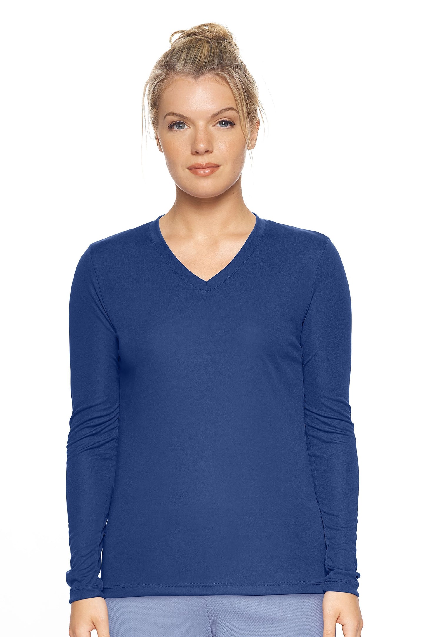 AI302 Women's V-Neck Long Sleeve Expert Tee