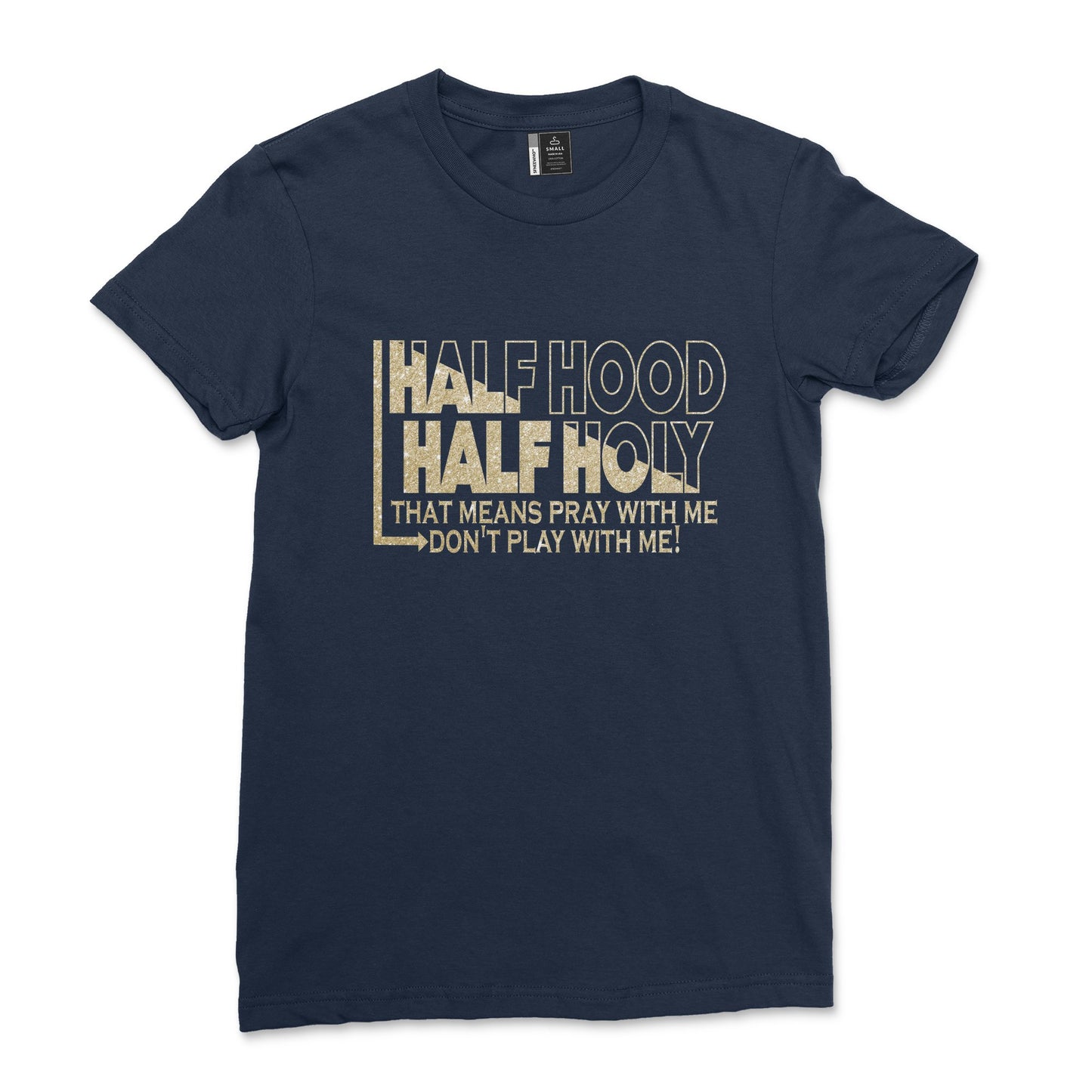 Half Hood Half Holy Holy Shirt Women That Means Pray With Me T-Shirt Casual Comfy Tee Tops