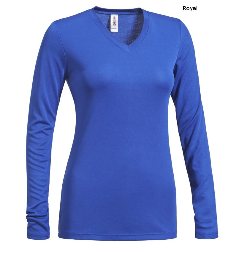 AI302 Women's V-Neck Long Sleeve Expert Tee