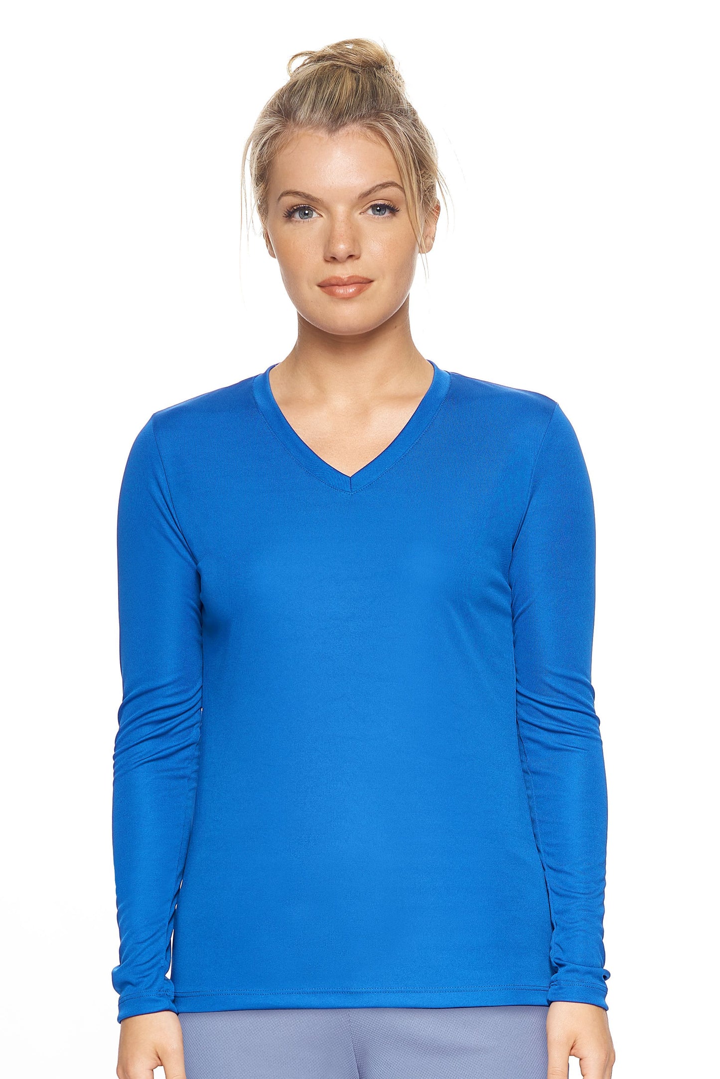 AI302 Women's V-Neck Long Sleeve Expert Tee