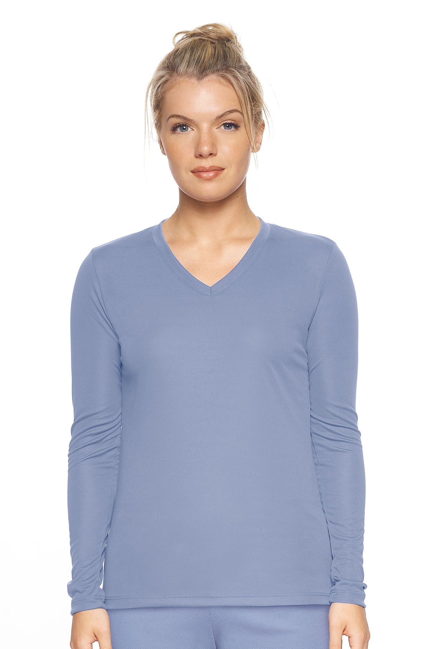 AI302 Women's V-Neck Long Sleeve Expert Tee