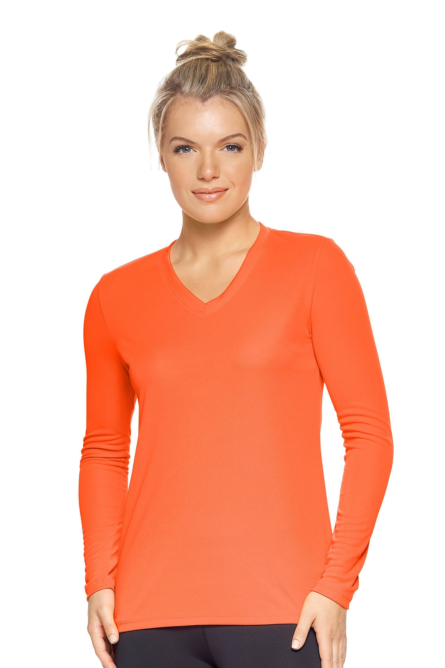 AI302 Women's V-Neck Long Sleeve Expert Tee