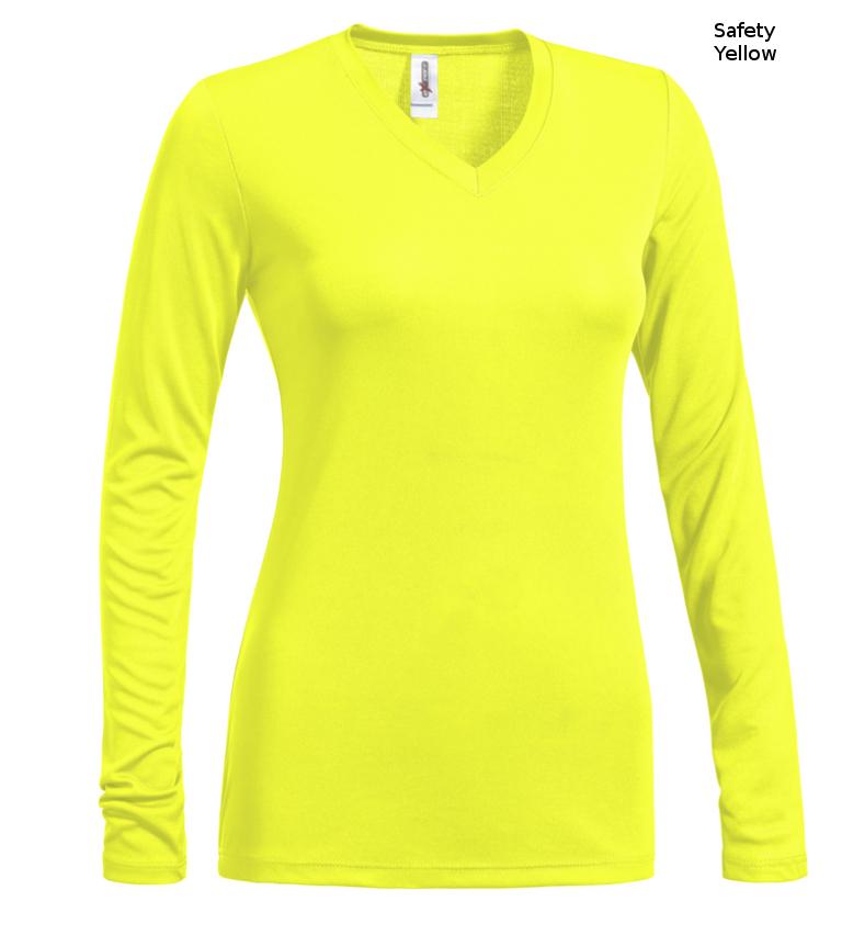 AI302 Women's V-Neck Long Sleeve Expert Tee