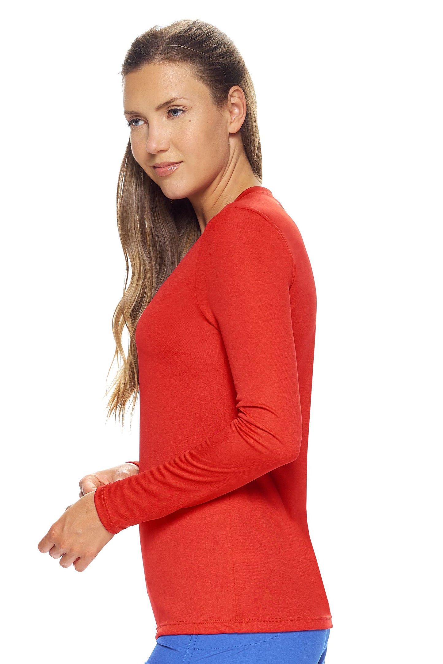 AI302 Women's V-Neck Long Sleeve Expert Tee