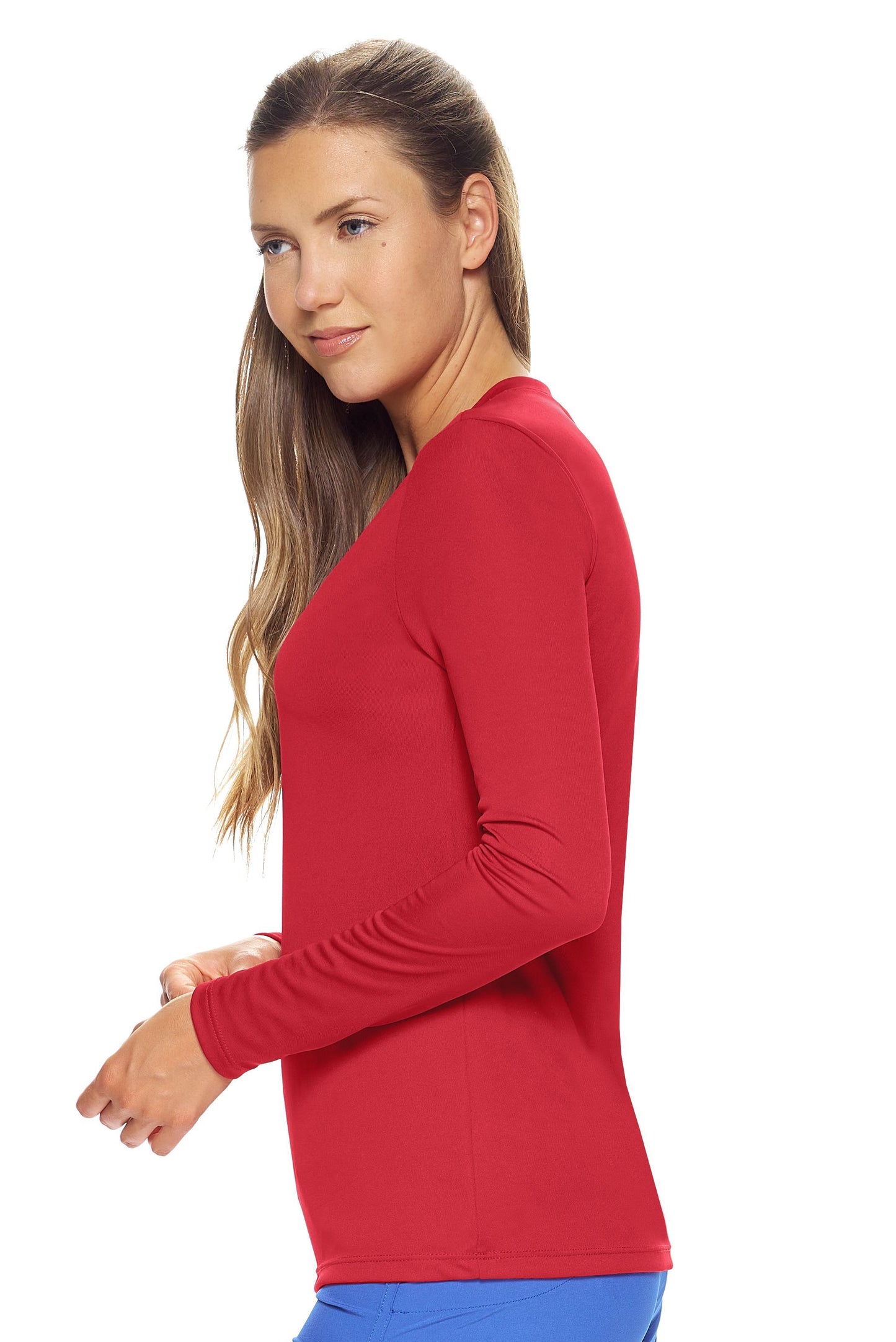 AI302 Women's V-Neck Long Sleeve Expert Tee